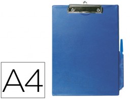 Carpeta con pinza Q-Connect A4 PVC azul